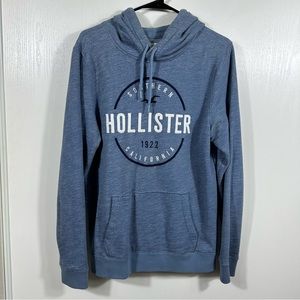 Hollister Men’s Blue Hoodie Size M